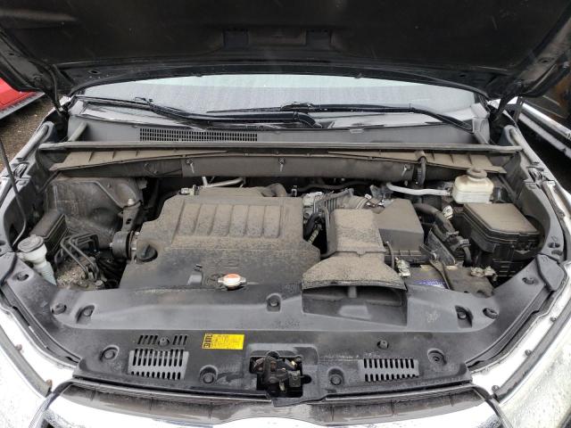 5TDKKRFH6GS161111 - 2016 TOYOTA HIGHLANDER XLE BLACK photo 12