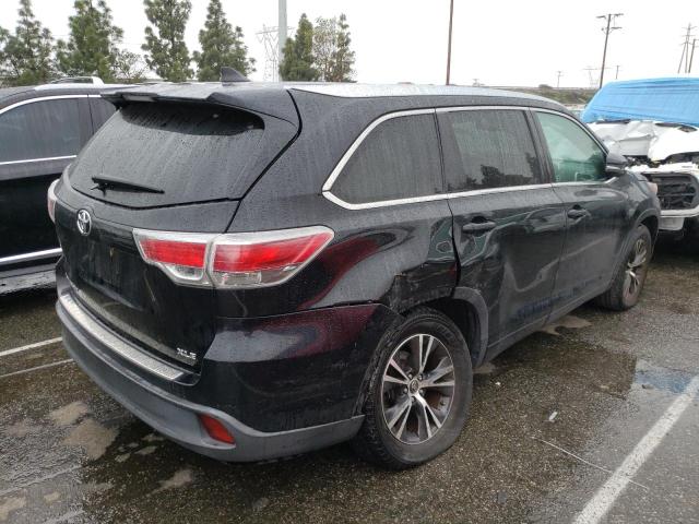 5TDKKRFH6GS161111 - 2016 TOYOTA HIGHLANDER XLE BLACK photo 3