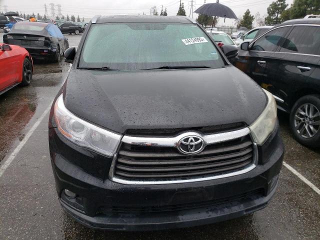 5TDKKRFH6GS161111 - 2016 TOYOTA HIGHLANDER XLE BLACK photo 5