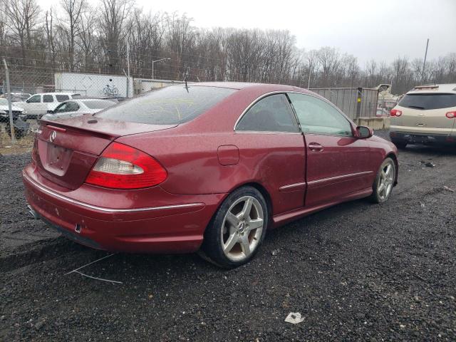 WDBTJ75J26F193602 - 2006 MERCEDES-BENZ CLK 500 BURGUNDY photo 3