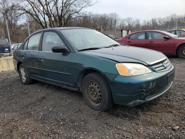 1HGES16562L049666 - 2002 HONDA CIVIC LX GREEN photo 4