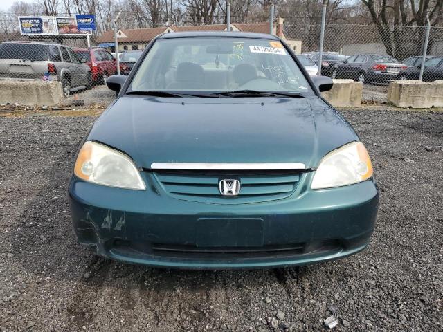 1HGES16562L049666 - 2002 HONDA CIVIC LX GREEN photo 5