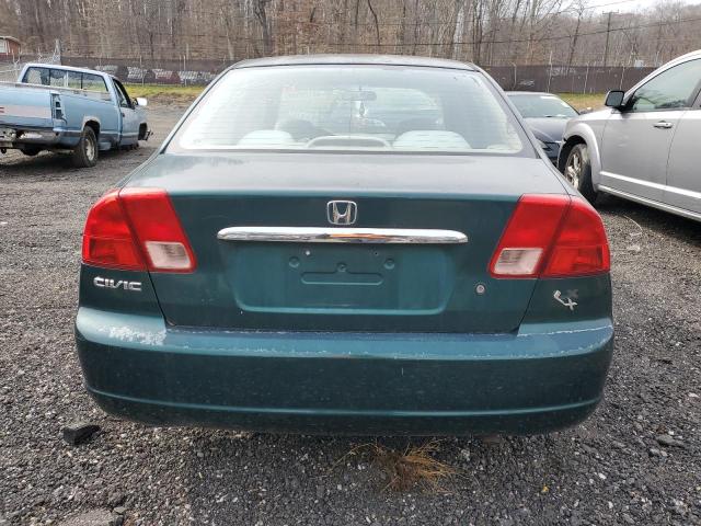 1HGES16562L049666 - 2002 HONDA CIVIC LX GREEN photo 6