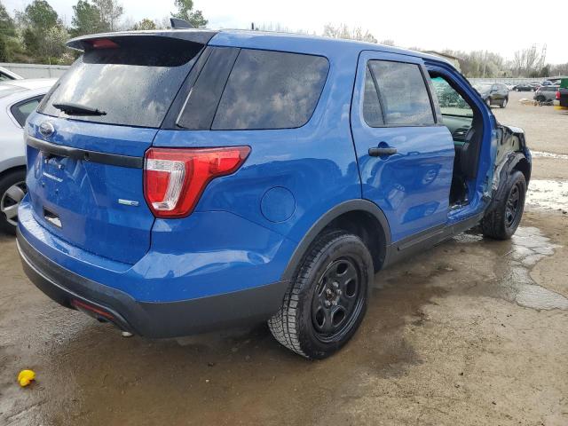 1FM5K8AR6GGA72264 - 2016 FORD EXPLORER POLICE INTERCEPTOR ლურჯი ფოტო 3