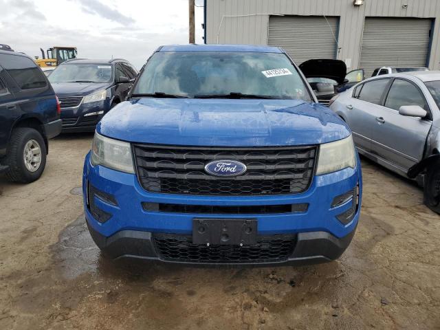 1FM5K8AR6GGA72264 - 2016 FORD EXPLORER POLICE INTERCEPTOR ლურჯი ფოტო 5