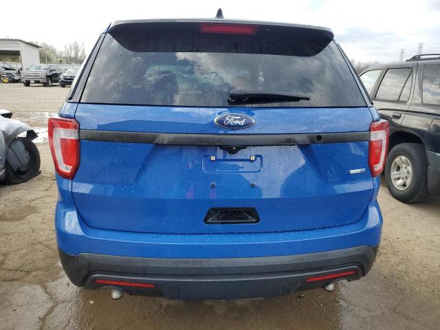 1FM5K8AR6GGA72264 - 2016 FORD EXPLORER POLICE INTERCEPTOR ლურჯი ფოტო 6