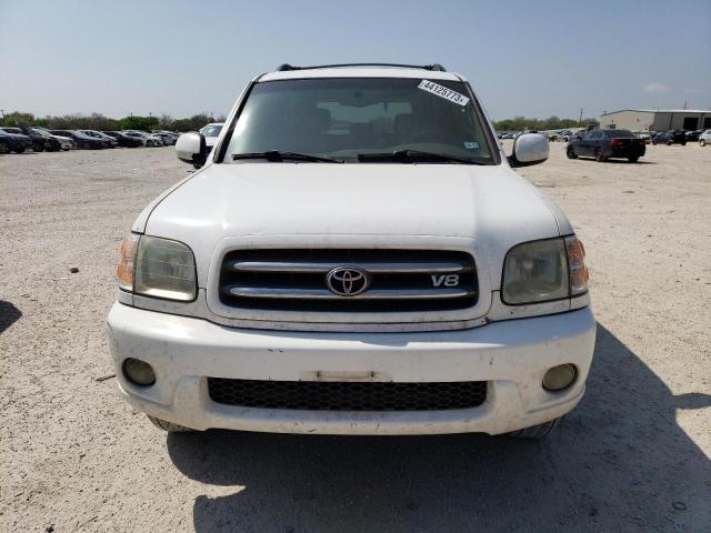 5TDZT38AX4S233240 - 2004 TOYOTA SEQUOIA LIMITED WHITE photo 5