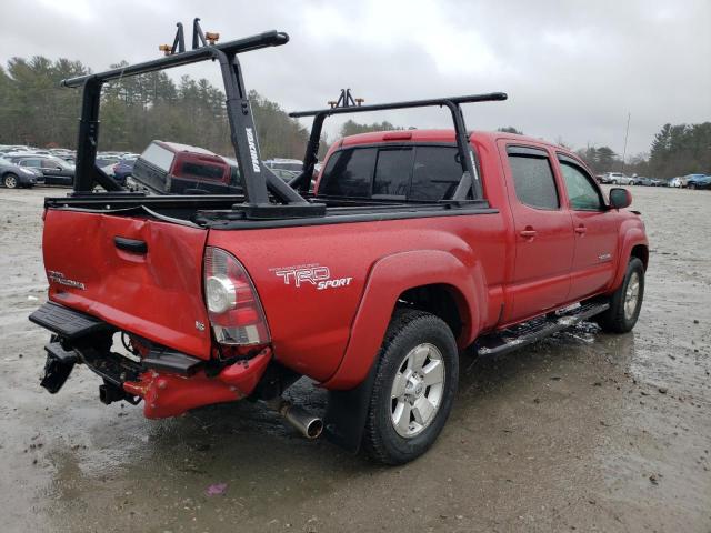 3TMMU4FN3BM031405 - 2011 TOYOTA TACOMA DOUBLE CAB LONG BED RED photo 3