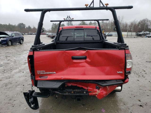 3TMMU4FN3BM031405 - 2011 TOYOTA TACOMA DOUBLE CAB LONG BED RED photo 6