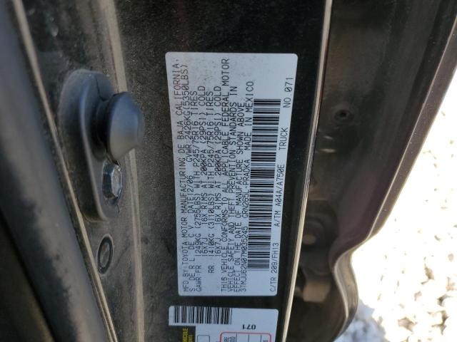 3TMJU62N07M035245 - 2007 TOYOTA TACOMA DOUBLE CAB PRERUNNER BLACK photo 12