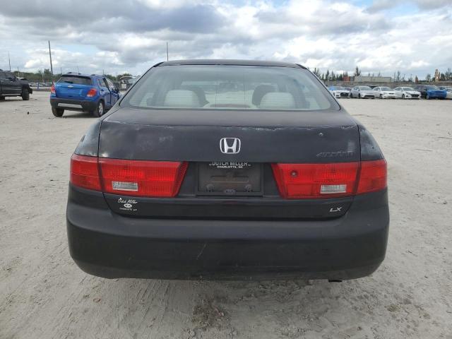 1HGCM55445A075426 - 2005 HONDA ACCORD LX BLACK photo 6