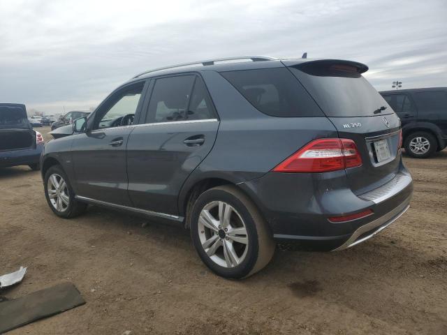 4JGDA5HB4CA016729 - 2012 MERCEDES-BENZ ML 350 4MATIC GRAY photo 2