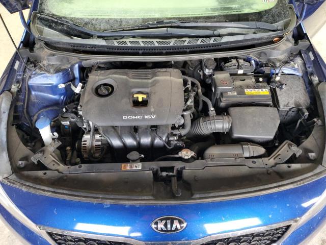 3KPFK4A76HE025849 - 2017 KIA FORTE LX BLUE photo 11