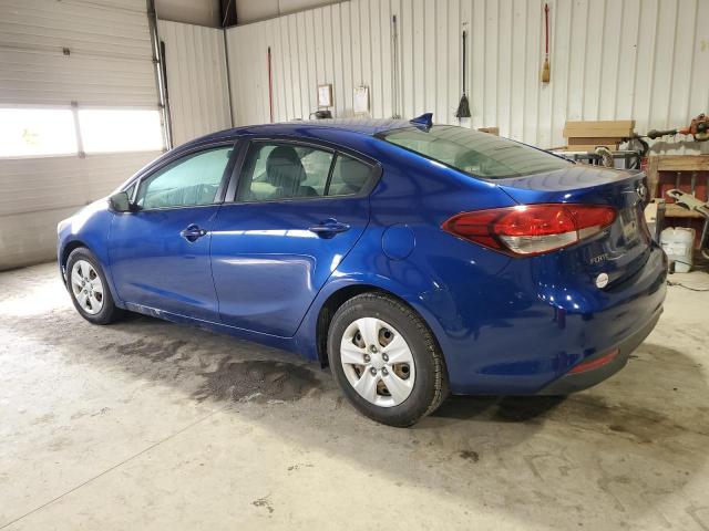 3KPFK4A76HE025849 - 2017 KIA FORTE LX BLUE photo 2