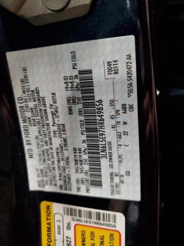 3LN6L5E97HR649856 - 2017 LINCOLN MKZ RESERVE 蓝色 照片 12