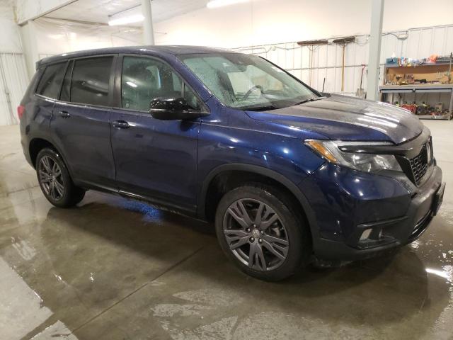 5FNYF8H50MB016075 - 2021 HONDA PASSPORT EXL BLUE photo 4