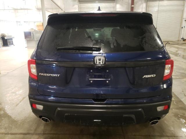 5FNYF8H50MB016075 - 2021 HONDA PASSPORT EXL BLUE photo 6