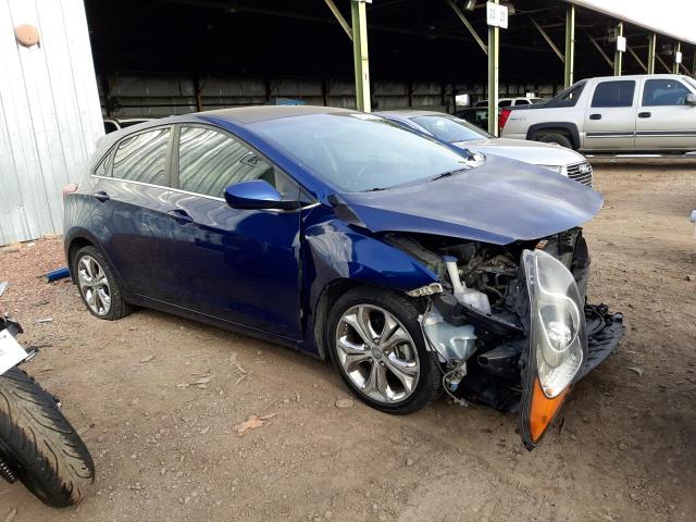 KMHD35LE8DU075083 - 2013 HYUNDAI ELANTRA GT BLUE photo 4