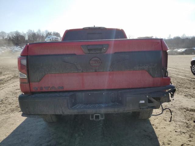 1N6AA1ED1PN116742 - 2023 NISSAN TITAN SV RED photo 6