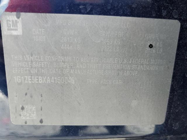 1G1ZE5EBXA4150040 - 2010 CHEVROLET MALIBU LTZ ლურჯი ფოტო 12