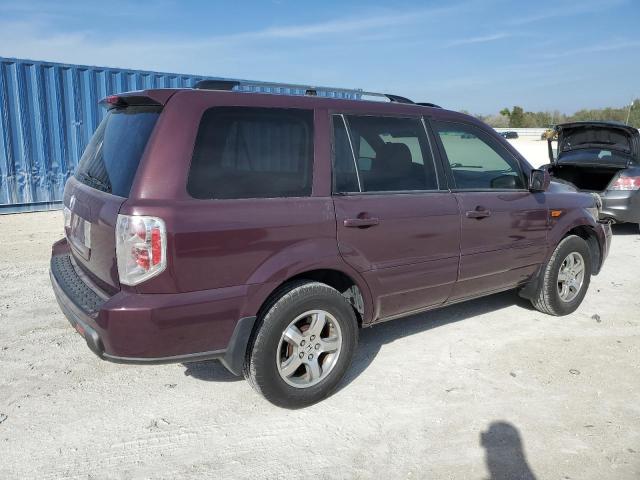 5FNYF28378B023123 - 2008 HONDA PILOT SE BURGUNDY photo 3