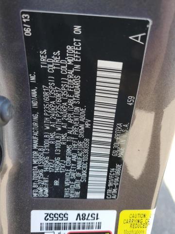 5TDKK3DC1DS383958 - 2013 TOYOTA SIENNA LE GRAY photo 13