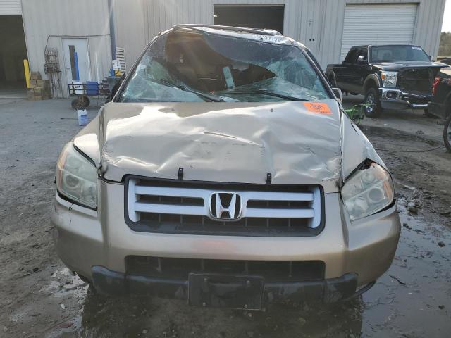 5FNYF28537B035995 - 2007 HONDA PILOT EXL BEIGE photo 5