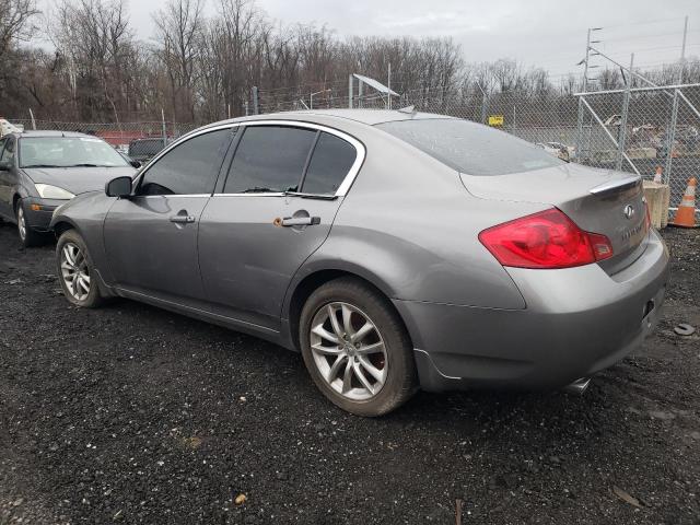 JNKBV61F88M279135 - 2008 INFINITI G35 GRAY photo 2