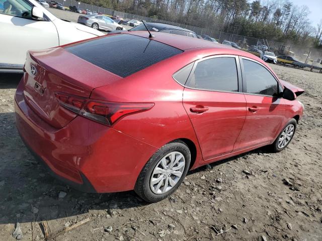 3KPC24A63LE099751 - 2020 HYUNDAI ACCENT SE RED photo 3