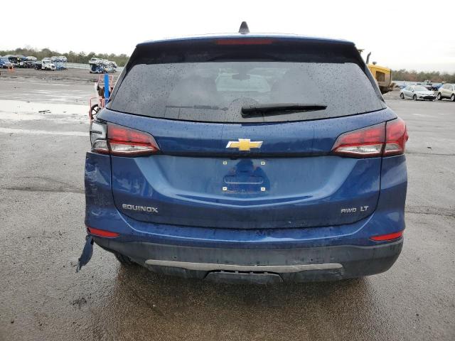 3GNAXUEV4NL292989 - 2022 CHEVROLET EQUINOX LT BLUE photo 6