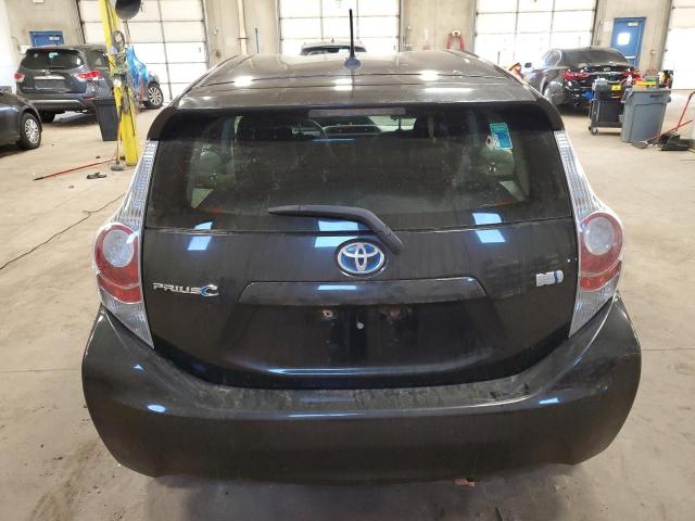 JTDKDTB32C1504716 - 2012 TOYOTA PRIUS C BLACK photo 6