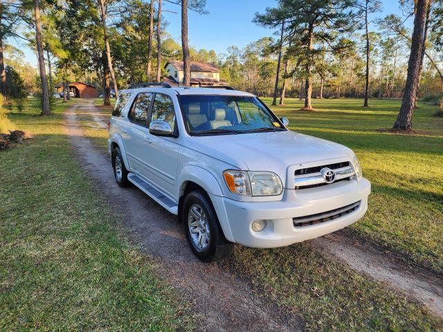 5TDZT38A77S286823 - 2007 TOYOTA SEQUOIA LIMITED WHITE photo 1