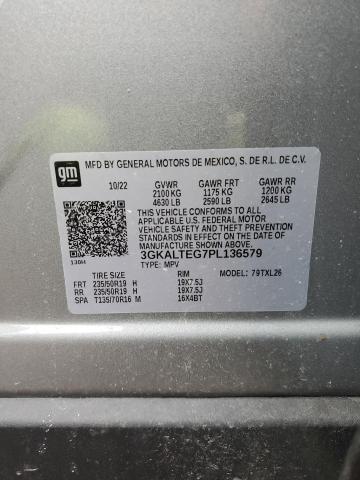 3GKALTEG7PL136579 - 2023 GMC TERRAIN SLE GRAY photo 12