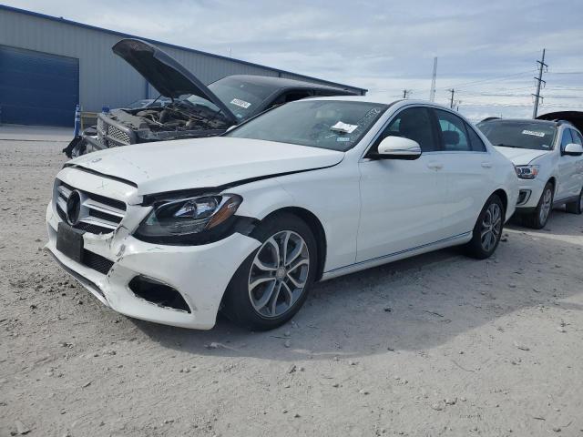 55SWF4JB6FU053701 - 2015 MERCEDES-BENZ C 300 WHITE photo 1