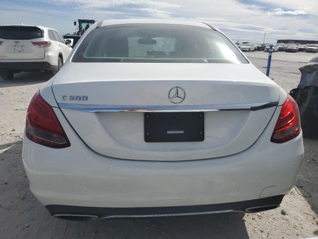 55SWF4JB6FU053701 - 2015 MERCEDES-BENZ C 300 WHITE photo 6