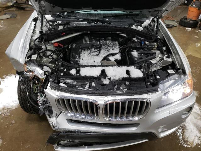 5UXWX5C52BL700922 - 2011 BMW X3 XDRIVE28I SILVER photo 11