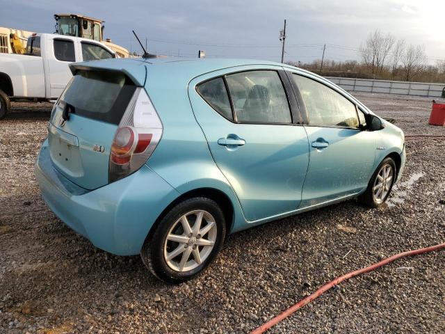 JTDKDTB32D1050338 - 2013 TOYOTA PRIUS C TURQUOISE photo 3