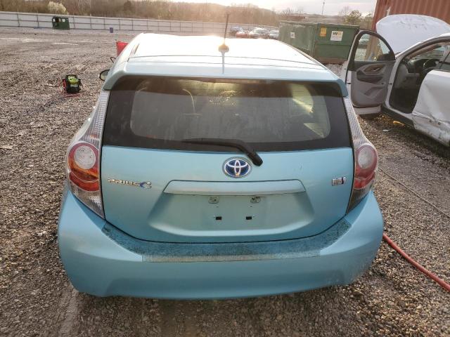 JTDKDTB32D1050338 - 2013 TOYOTA PRIUS C TURQUOISE photo 6