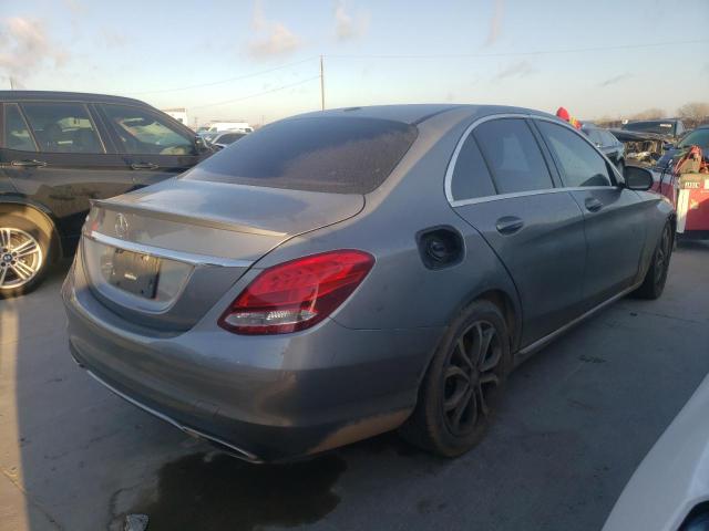 55SWF4JB2GU133305 - 2016 MERCEDES-BENZ C 300 GRAY photo 3