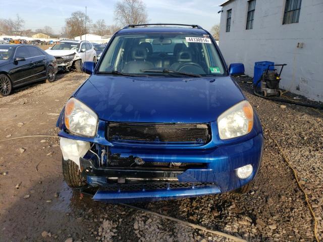 JTEHD20VX50064354 - 2005 TOYOTA RAV4 BLUE photo 5