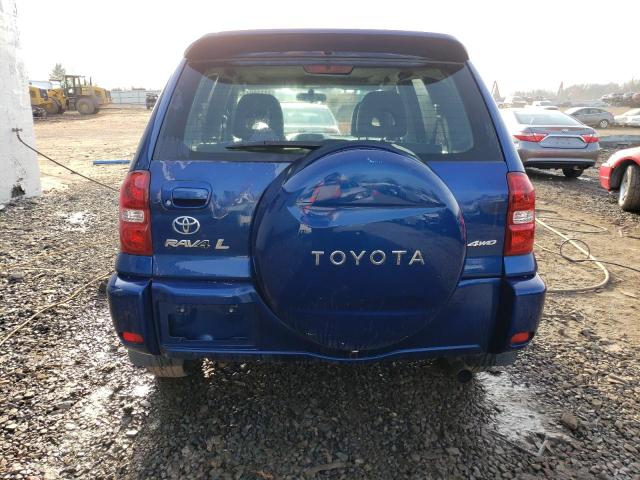 JTEHD20VX50064354 - 2005 TOYOTA RAV4 BLUE photo 6