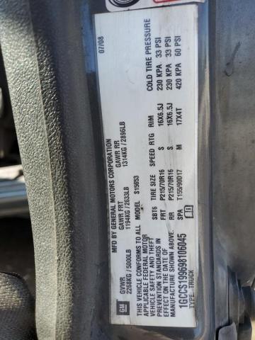 1GCCS199698106045 - 2009 CHEVROLET COLORADO GRAY photo 13