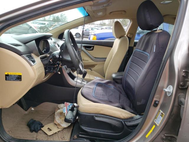 5NPDH4AE4DH196562 - 2013 HYUNDAI ELANTRA GLS BROWN photo 7