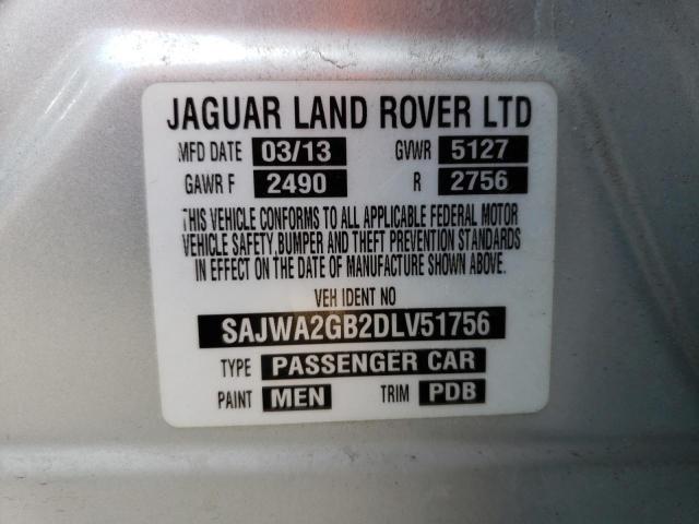 SAJWA2GB2DLV51756 - 2013 JAGUAR XJL PORTFOLIO WHITE photo 13