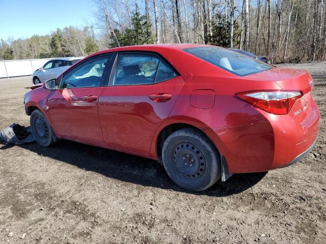 2T1BURHE0EC227770 - 2014 TOYOTA COROLLA L RED photo 2