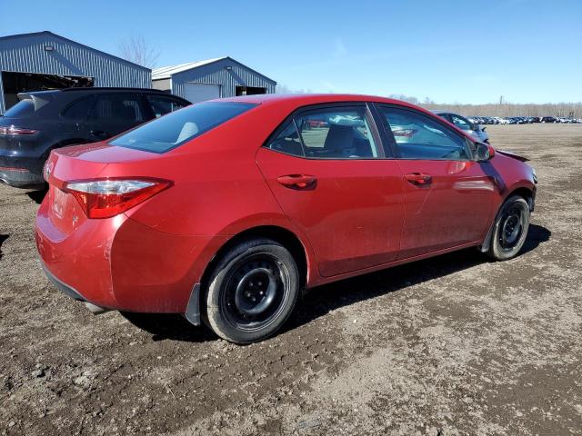 2T1BURHE0EC227770 - 2014 TOYOTA COROLLA L RED photo 3