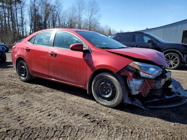 2T1BURHE0EC227770 - 2014 TOYOTA COROLLA L RED photo 4