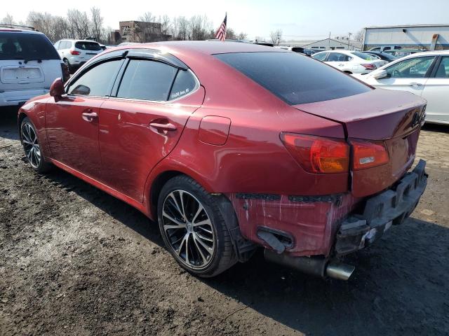 JTHCK262X65007432 - 2006 LEXUS IS 250 RED photo 2