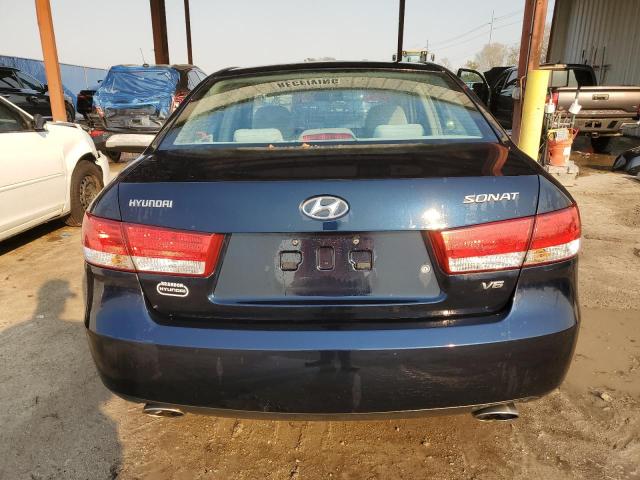 5NPEU46F76H012798 - 2006 HYUNDAI SONATA GLS BLUE photo 6