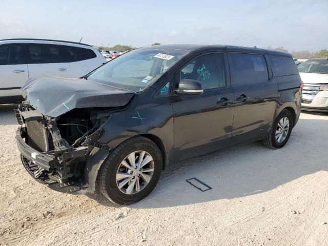 KNDMA5C17G6186126 - 2016 KIA SEDONA L BLACK photo 1